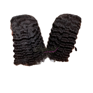 Perruque en cheveux humains vierges de haute qualité, 8 pouces, extension de cheveux ondulés profonds 4x4 TP, disponible en 8 à 14 pouces - Product Image 2