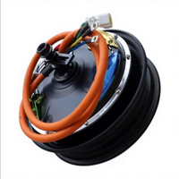 Moteur de vélo électrique 40H 12 pouces 1KW2KW3KW 60V72V, moteur à moyeu CC sans balais, étanche, couleur titane, avec couple de 145 Nm