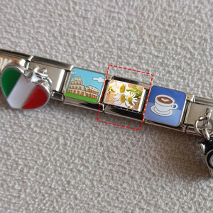 Personalized Photo Frame Modular Titanium Steel <b>Watch</b> Strap Bracelet 10x9mm Flower Design Unisex Gift Jewelry - Product Image 2