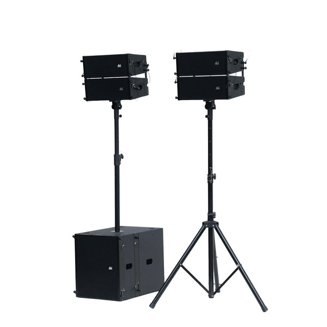 Professional Compact DJ 5 Inch Line Array Speaker Full Set PA Speakers Audio Sound System with Power Amplifier Module for Church