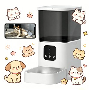 Distributeur automatique de nourriture pour animaux de compagnie portable, avec contrôle par application, anti-fuite, pour voyages - Product Image 1