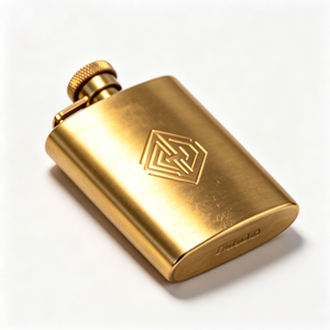 Gourde isotherme en acier inoxydable gravée sur mesure, grande capacité (5 à 10 oz), pour whisky ou vin, idéale pour l'extérieur - Product Image 3