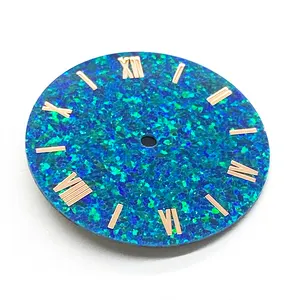 Like a Sky Full of Stars Glittering Custom Wrist Watch Dial Shining Natural Gemstone Opal Shining Dial