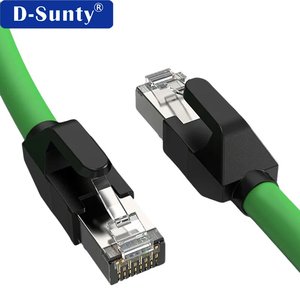 Câble industriel haute vitesse D-sunty Cat6A M12 X codé vers RJ45 SSTP, 26AWG 24AWG, cuivre toronné 8 conducteurs, CE ROHS pour caméra - Product Image 4