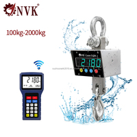 Báscula Colgante NVK Económica con Pantalla LED Impermeable, Modelo OEM OCS-E, de Acero Inoxidable, 1t-3t, para Uso Doméstico y Pesca