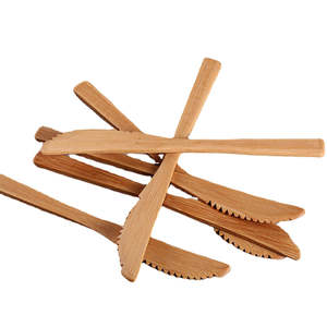 Fourchette à dessert en bambou naturel à trois dents, fourchette à pain et gâteau en bois pour une alimentation saine, ustensile de table - Product Image 1