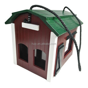 Maison d'oiseau <span class=keywords><strong>en</strong></span> <span class=keywords><strong>bois</strong></span> coloré personnalisé <span class=keywords><strong>en</strong></span> gros petit nichoir d'oiseau sauvage avec couvercle amovible et corde pour l'extérieur - Product Image 3