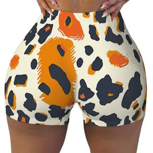 Pantalones cortos deportivos personalizados con imagen personalizada para mujer, pantalones cortos deportivos calientes, pantalones hechos de algodón de rizo con Spandex, técnica lisa - Product Image 4