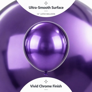 Ballons en latex métallisé chromé <span class=keywords><strong>de</strong></span> 12 pouces en gros pour les fournitures <span class=keywords><strong>de</strong></span> fête sur le thème <span class=keywords><strong>de</strong></span> l'<span class=keywords><strong>anniversaire</strong></span>, du mariage, <span class=keywords><strong>de</strong></span> Noël, d'Halloween - Product Image 2