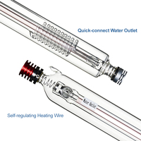 Yongli Premium H1 1112mm CO2 Laser Tube 75W 90W Diamètre 80m pour Machines de découpe industrielles, Refroidi à l'eau et alimentation haute puissance