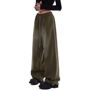 Prix de gros – Pantalon de jogging 100 % coton pour homme, haute qualité, en molleton, pour la gym et la détente, style empilé - Product Image 4