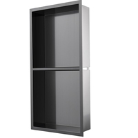 Niche murale de salle de bain encastrée en acier inoxydable personnalisée niche murale de douche rectangulaire niche de douche en acier inoxydable