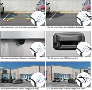 E-TOO 공장 제조업체 자동차 카메라 반전 보조 방수 720P/1080P 160 도 숨겨진 자동차 카메라 AHD 자동차 역 카메라 - Product Image 5