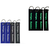 Patchs brodés personnalisés papillons phosphorescents, thermocollants avec support auto-agrippant, patchs lumineux brodés