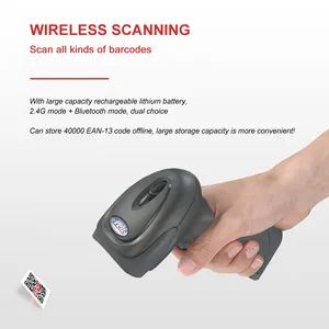 Wireless Scanner XB-6266MBT Syble Blue Tooth 2D Wireless Handheld Barcode Scanner With Touch Charging Cradle