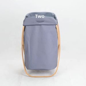 Vertical Foldable Eco-Friendly Modern Minimalist Design <b>Rectangular</b> Print-Free Laundry <b>Basket</b> Storage Organizer Clothes Bathroom - Product Image 1