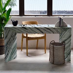 Muebles de sala de estar de estilo nórdico, mesas de <span class=keywords><strong>consola</strong></span> de piedra de mármol para pasillo moderno, <span class=keywords><strong>mesa</strong></span> de <span class=keywords><strong>consola</strong></span> de travertino con forma de arco de entrada - Product Image 3