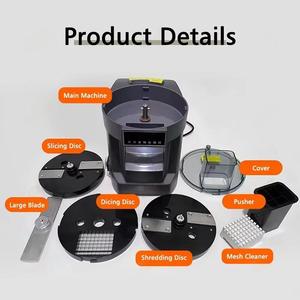 Procesador y Cortador de Alimentos 3 en 1 Eléctrico de Acero Inoxidable Automático para Verduras y Frutas para Uso Comercial o Doméstico - Product Image 4