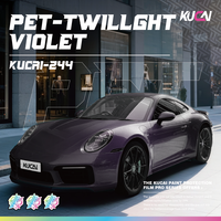 Film de protection de voiture en vinyle PET brillant Twillght Violet KUCAI 1,52*17 mètres, couleurs pour wrapping de véhicule