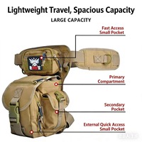Sac à dos tactique de haute qualité, imperméable, sac de taille, sac de hanche