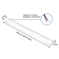 Lampe de purification à LED, profilé fin, large boîtier, éclairage de salle blanche, lumière de purification linéaire de 120 cm pour laboratoire, salle blanche