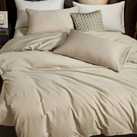 Ensemble de draps de lit en bambou 4PCS ensemble de draps de lit/housse de couette ensemble de literie avec taie d'oreiller