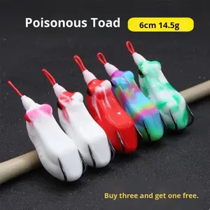 Crazy Fox Thunder Frog nuevo modelo plástico grande pequeño sapo venenoso ojo mágico carpa negra señuelo de pesca cebo vivo Marlin <span class=keywords><strong>Killer</strong></span> - Product Image 4