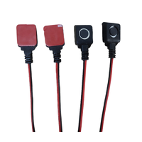 Connecteur de système automobile en acier inoxydable, bouton d'urgence, bouton de démarrage, interrupteur 1NO, IP65, câblage de connexion