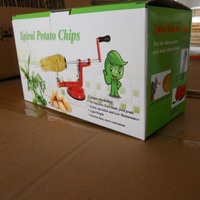 Goedkope prijs handmatige 3-in-1 aardappelchips snijder twister tornado spiraal aardappel snijmachine