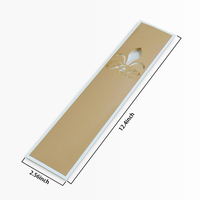 Enveloppe en papier d'art doré de luxe avec logo personnalisé, découpée à la forme, pochette à argent pour carte cadeau de mariage