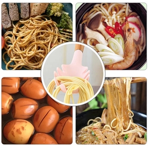 Cuillère à nouilles en silicone Cuillère à spaghetti Fourchette à pâtes Passoire à nouilles Cuillère à griffes de cuisine - Product Image 6