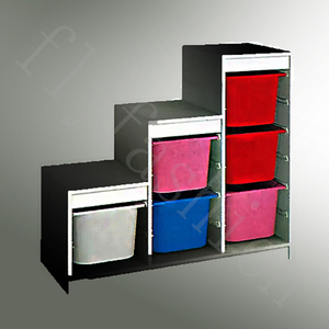 ชั้นวางนิตยสารแบบสองชั้นรถเข็นหนังสือสองชั้นแบบพิเศษ - Product Image 6