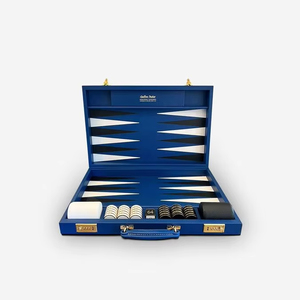 Luxury <strong>Backgammon</strong> <strong>Board</strong> Game Case Set Customs Handmade <strong>Backgammon</strong> Chess With Dice Checkers Leather <strong>Backgammon</strong> Set - Product Image 3