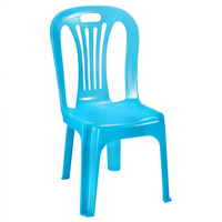 Meubles de salon pour adultes Chaise en plastique à dossier Vente en gros