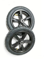 Roues pneumatiques en caoutchouc 200x45 avec roulements à billes, durables pour trottinettes électriques, trottinettes, poussettes pour enfants et chariots d'hôtel