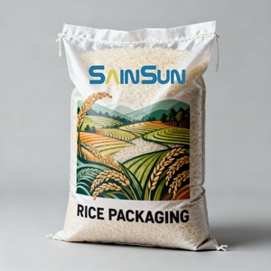 Sac en PP tissé pour riz, laminé BOPP, résistant à l'humidité, emballage en vrac 10kg 25kg 50kg, directement de l'usine - Product Image 4