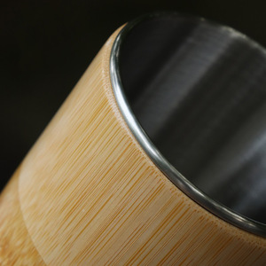 Vaso Térmico de Acero Inoxidable 304 de Doble Capa, 200 ml, con Revestimiento de Bambú, para Cerveza, Bebidas y Barbacoa - Product Image 2