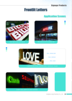 Enseigne lumineuse personnalisée en acier inoxydable rétroéclairée par LED avec logo 3D d'entreprise, multicolores, étanche IP65, pour bureau