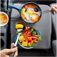 24 Volt Véhicule Pot Chaud Ragoût Légumes Pot Camion Nouilles Monté Sur Voiture Friteuse Électrique Camion Fournitures Chauffeur Vapeur Cuiseur À Riz