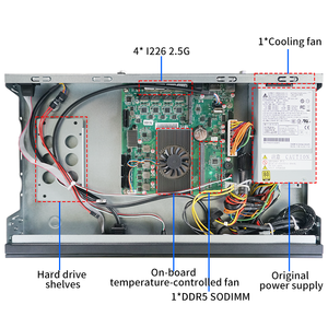 Bkhd mới 1U Rackmount tường lửa Router 4LAN 2.5g Intel N100 Internet Gateway mềm Router Mạng thiết bị pfsense Linux Thắng - Product Image 4