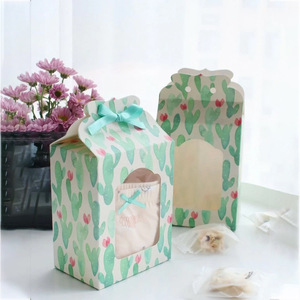 Custom Gift Box with PVC <strong>windows</strong> Small Packaging Bow Recycled Nail Polish Print Make up Clothes Package Foldable Box - Product Image 6