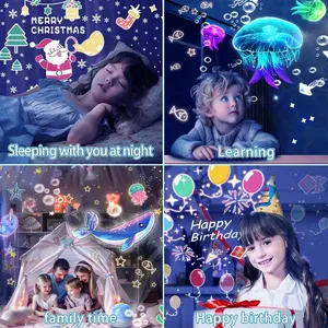 <span class=keywords><strong>Proyector</strong></span> de Estrellas Crown 21 en 1, Lámpara de Noche LED para Niños, con Ajuste de Brillo, para Niñas y Niños Pequeños - Product Image 6