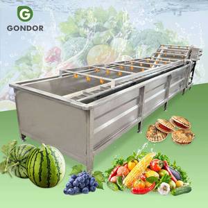 Machine de lavage automatique industrielle pour fruits et légumes (fraises, pommes) et ligne de production à vendre - Product Image 1