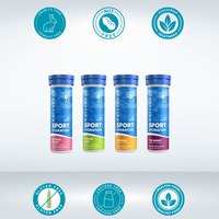 Comprimés effervescents d'électrolyte de sport certifiés halal OEM/ODM avec des vitamines pour le soutien énergétique et l'hydratation