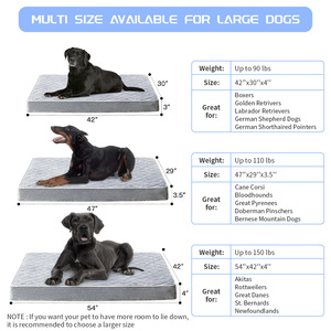 Venta al por mayor impermeable lavable de alta resistencia extra grande XL XXL ortopédico de espuma viscoelástica cama para perros grandes - Product Image 3