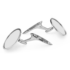 FLYQUICK Rétroviseurs latéraux gauche et droit pour voiture classique rétro argentée, exclusivité transfrontalière - Product Image 3