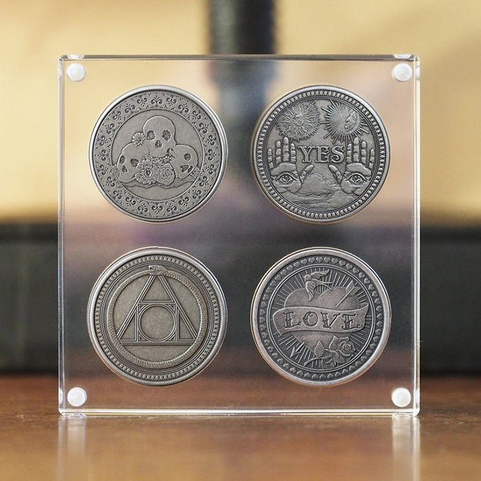 CAIYA 3 Pièces Vitrines Flottantes 3D - Cadres Transparents Pour Pièces, Médailles Et Bijoux (Noir)