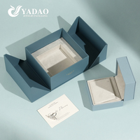 Boîte cadeau de luxe YADAO, boîte extérieure en papier à double porte, boîte intérieure en simili cuir avec insert amovible multifonctionnel