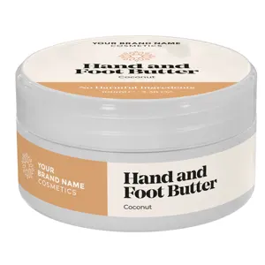 Hand And Foot Butter Coconut | Low MOQ | Natural Product | Private Label | Wholesale | Bulk | Custom Formula | Made in EU