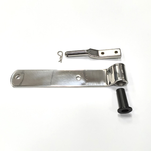 Kit de bisagras de acero inoxidable de 2 orificios para correas, bisagra de puerta de alta resistencia para bandejas y paneles laterales de remolques - Product Image 3
